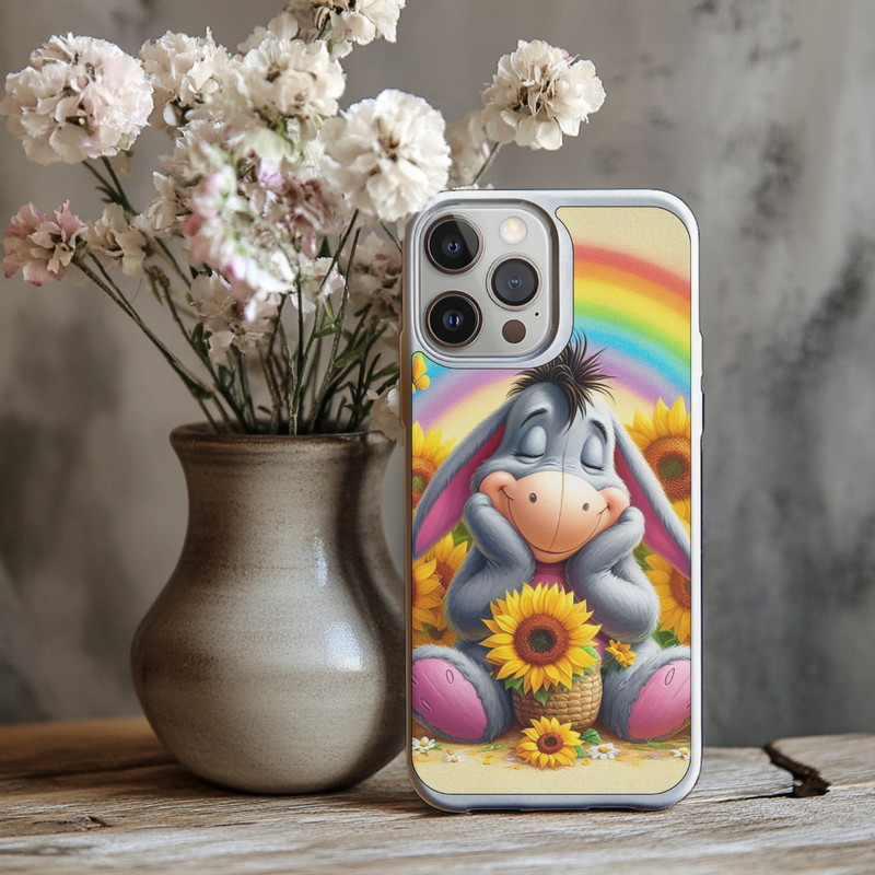 Iphone Sublimation Print - Eeyore Sunflower