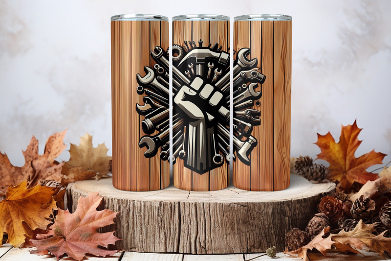 20oz Skinny Sublimation Tumbler Wrap Print - Tools