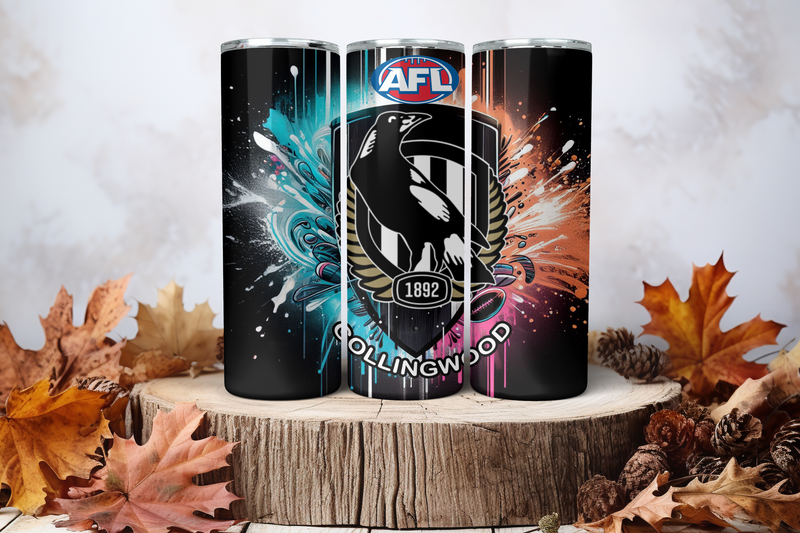 20oz Skinny Sublimation Tumbler Wrap Print - Collingwood