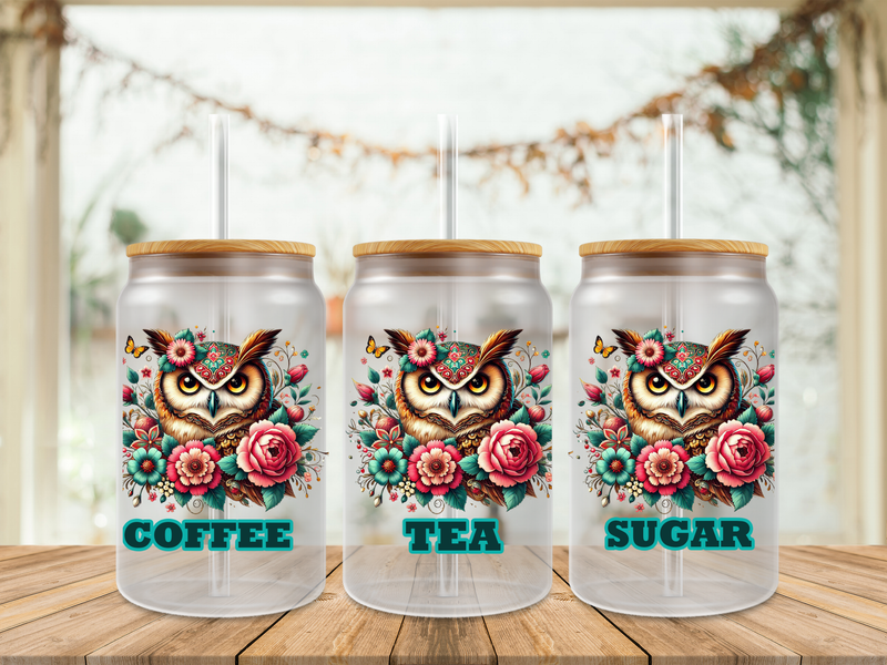Mandala Owl Coffee Tea Sugar