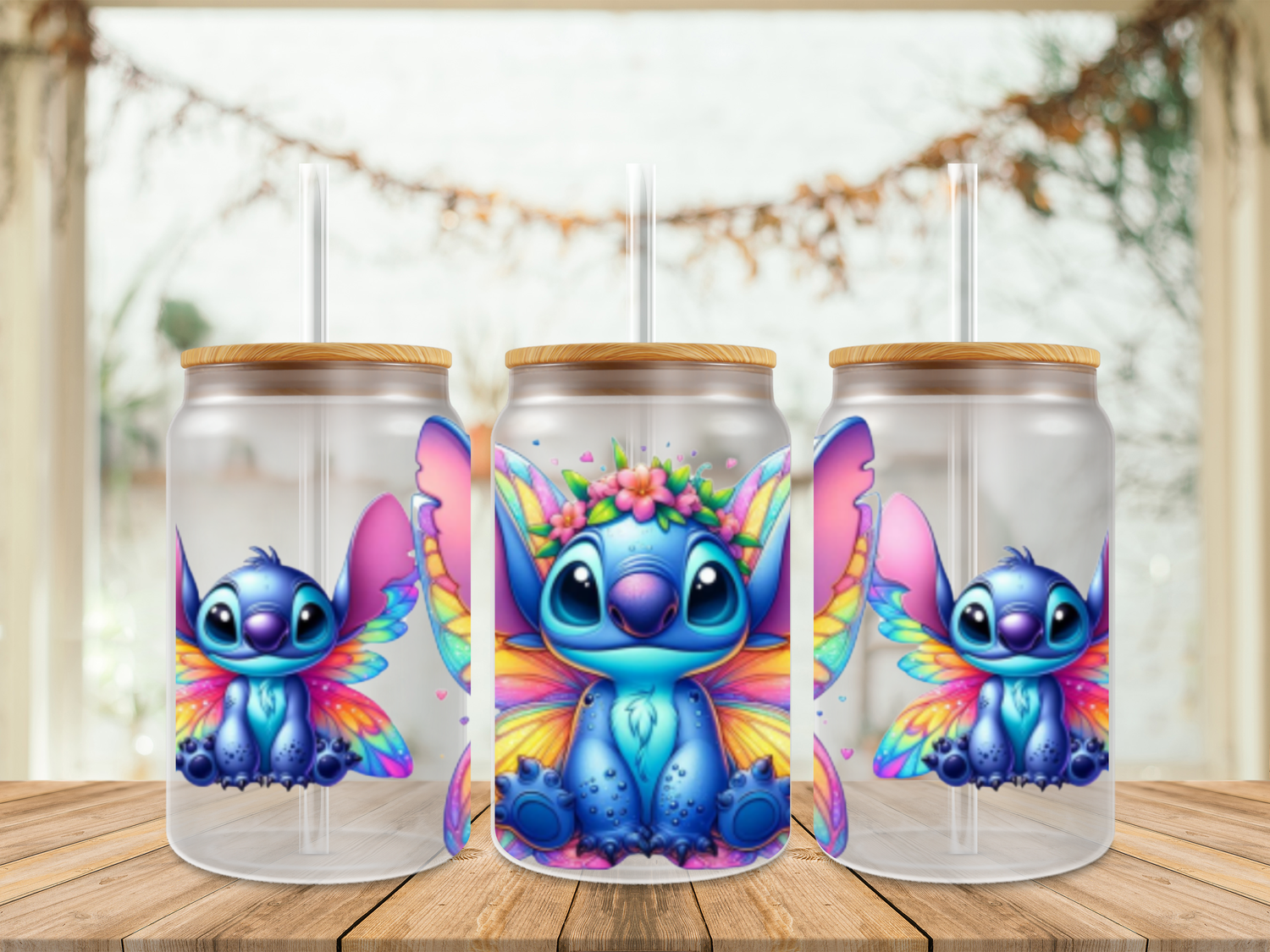 Double Sided Stitch Butterfly Wings