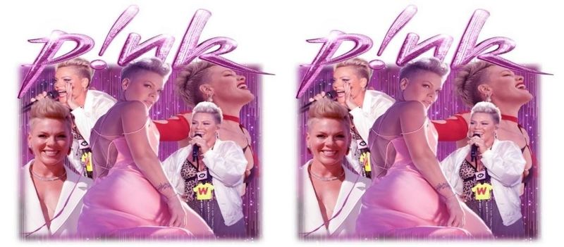 Double Sided Pink Singer