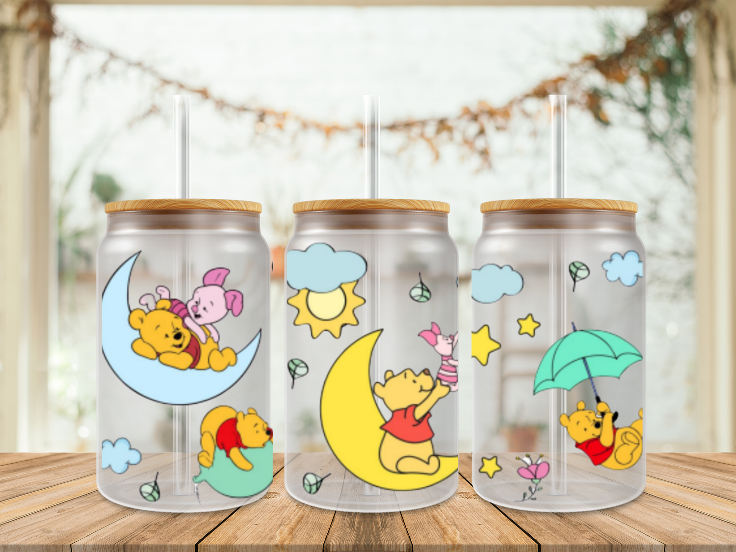 Double Sided Pooh &amp; Piglet Moon