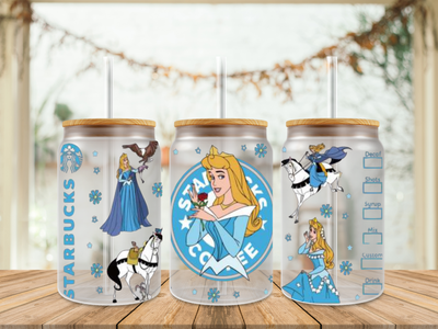 Double Sided Sleeping Beauty Starbucks