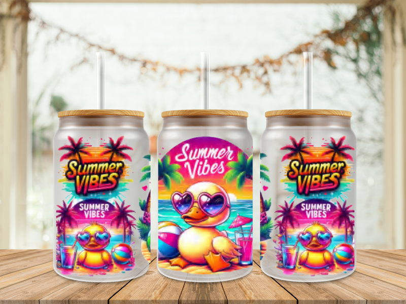 Double Sided Summer Vibes Duckies
