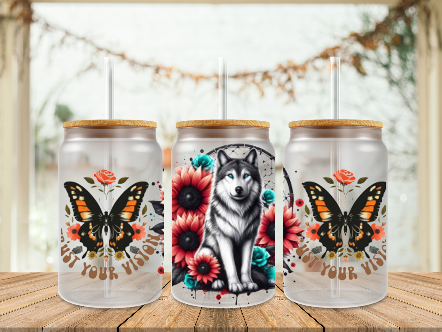Double Sided Wolf Trust Your Vision