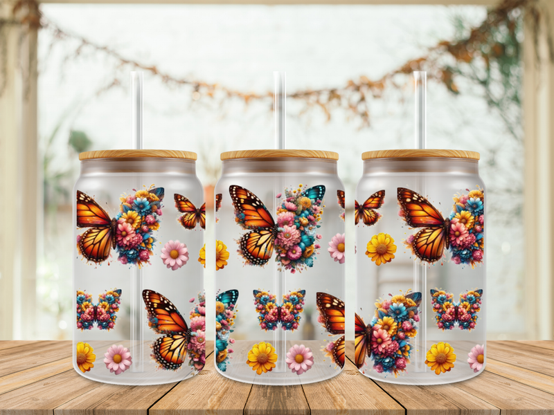 Double Sided Butterfly Flowers