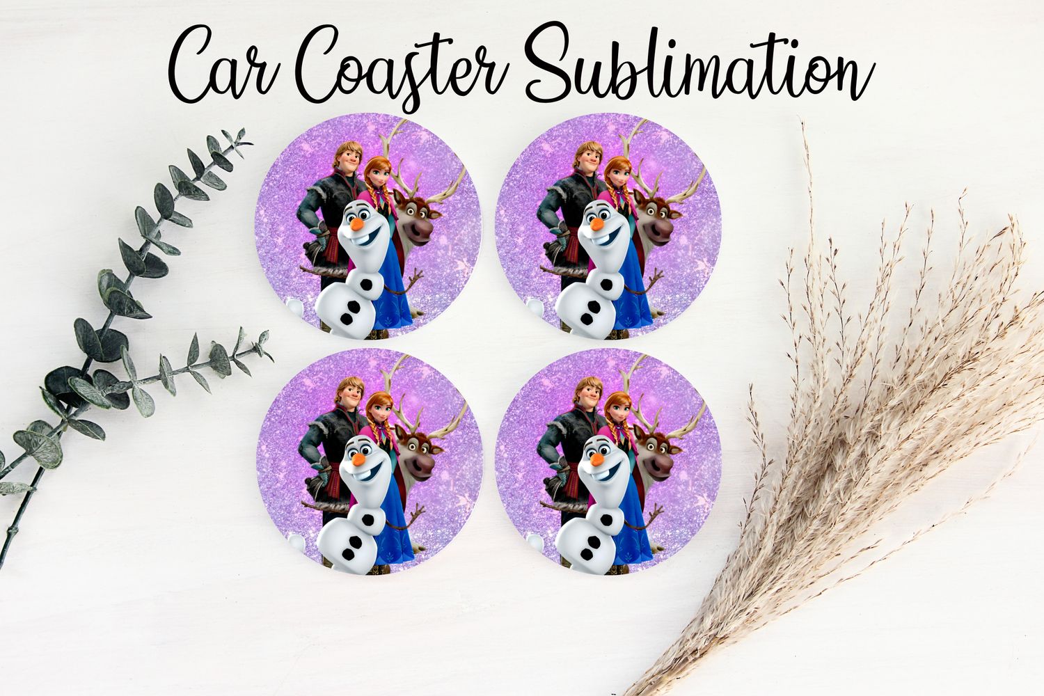 Car Coaster Sublimation Print - Frozen 2