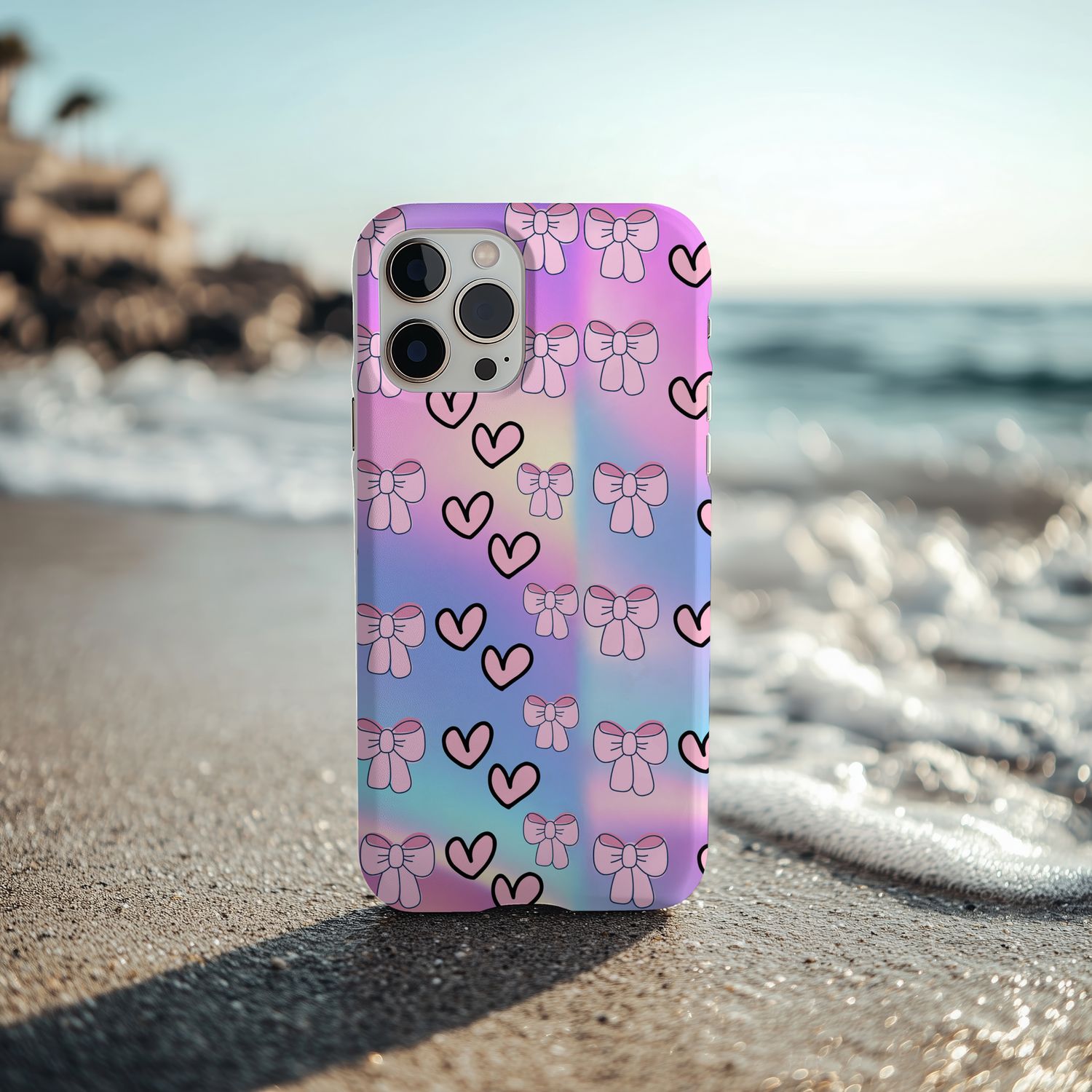 Pink Bows &amp; Hearts Phone Case