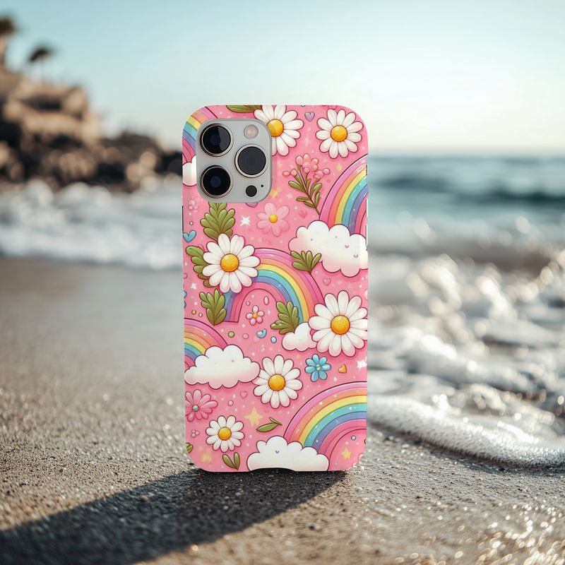 Rainbow Flowers Phone Case