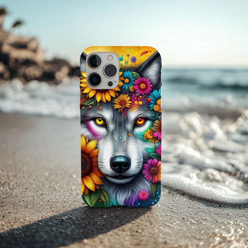 Wolf Bloom Phone Case