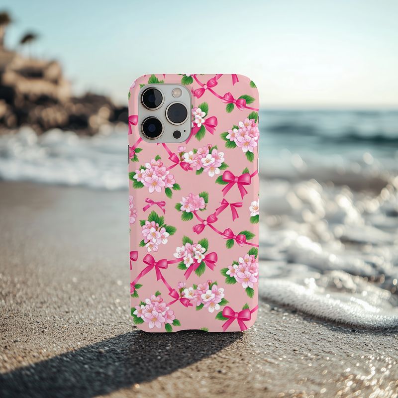 Connecting Sakura Bows Phone Case