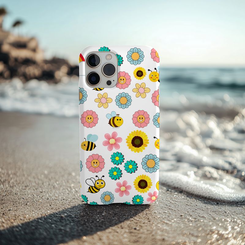 Floral Bees Phone Case