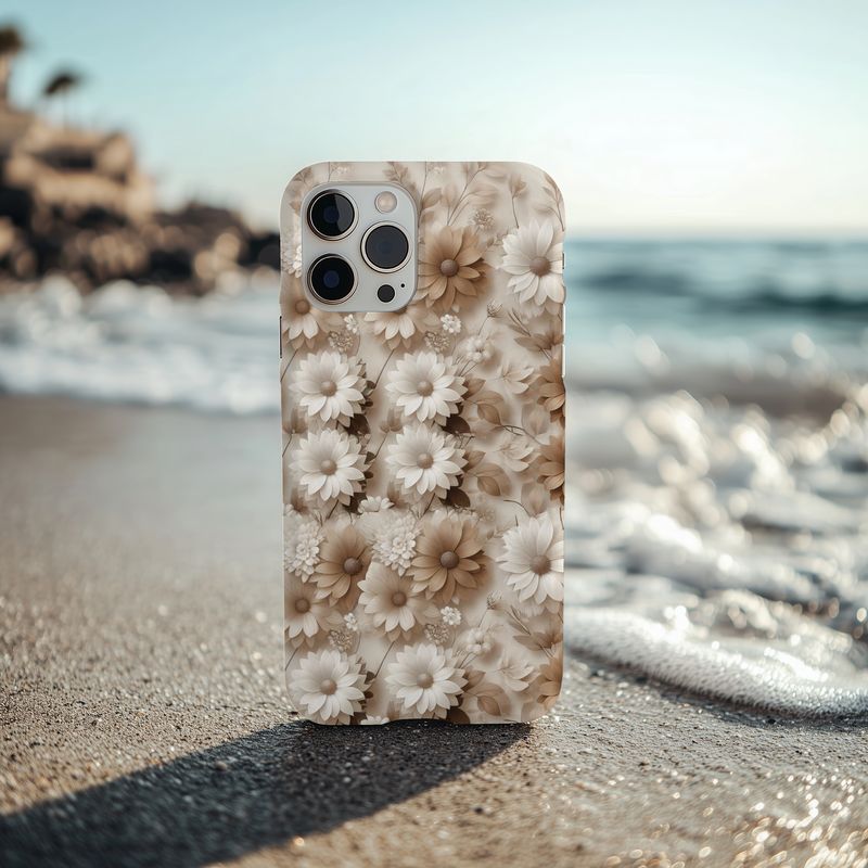 Neutral Flowers Phone Case