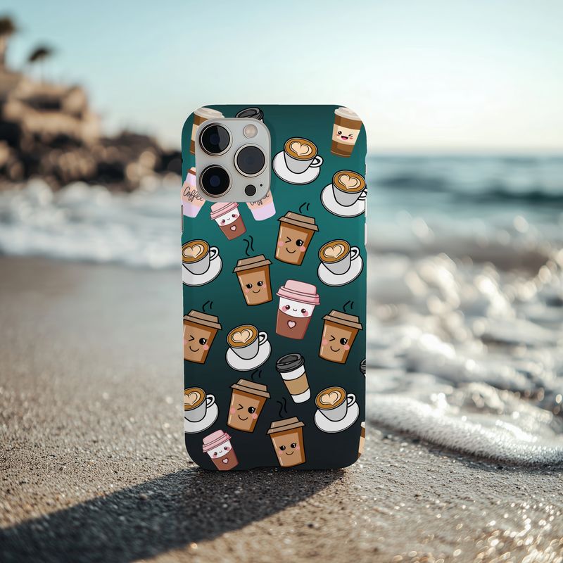 Teal Coffee Phone Case