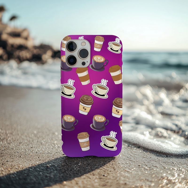 Purple Coffee Phone Case