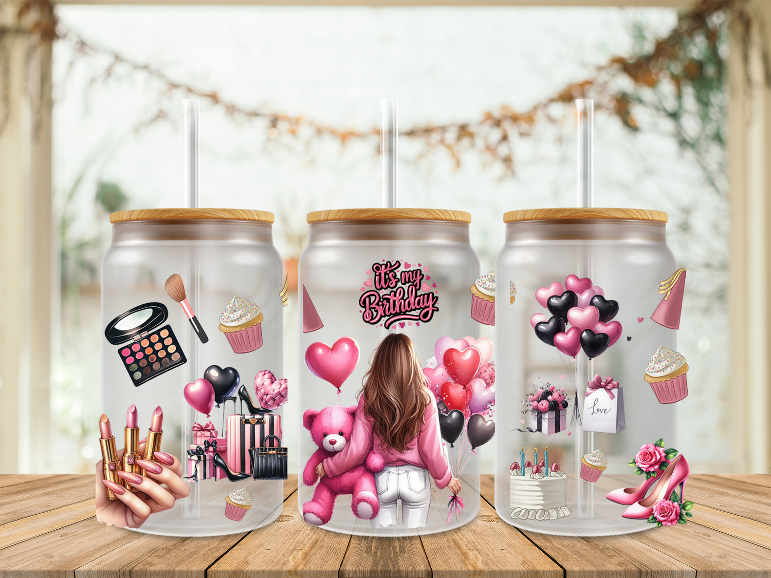 16oz Sublimation Tumbler Wrap Print - Birthday Girl