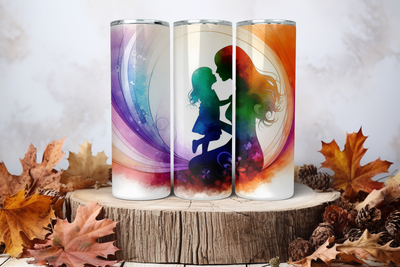 20oz Sublimation Tumbler Wrap Print - Mum &amp; Daughter