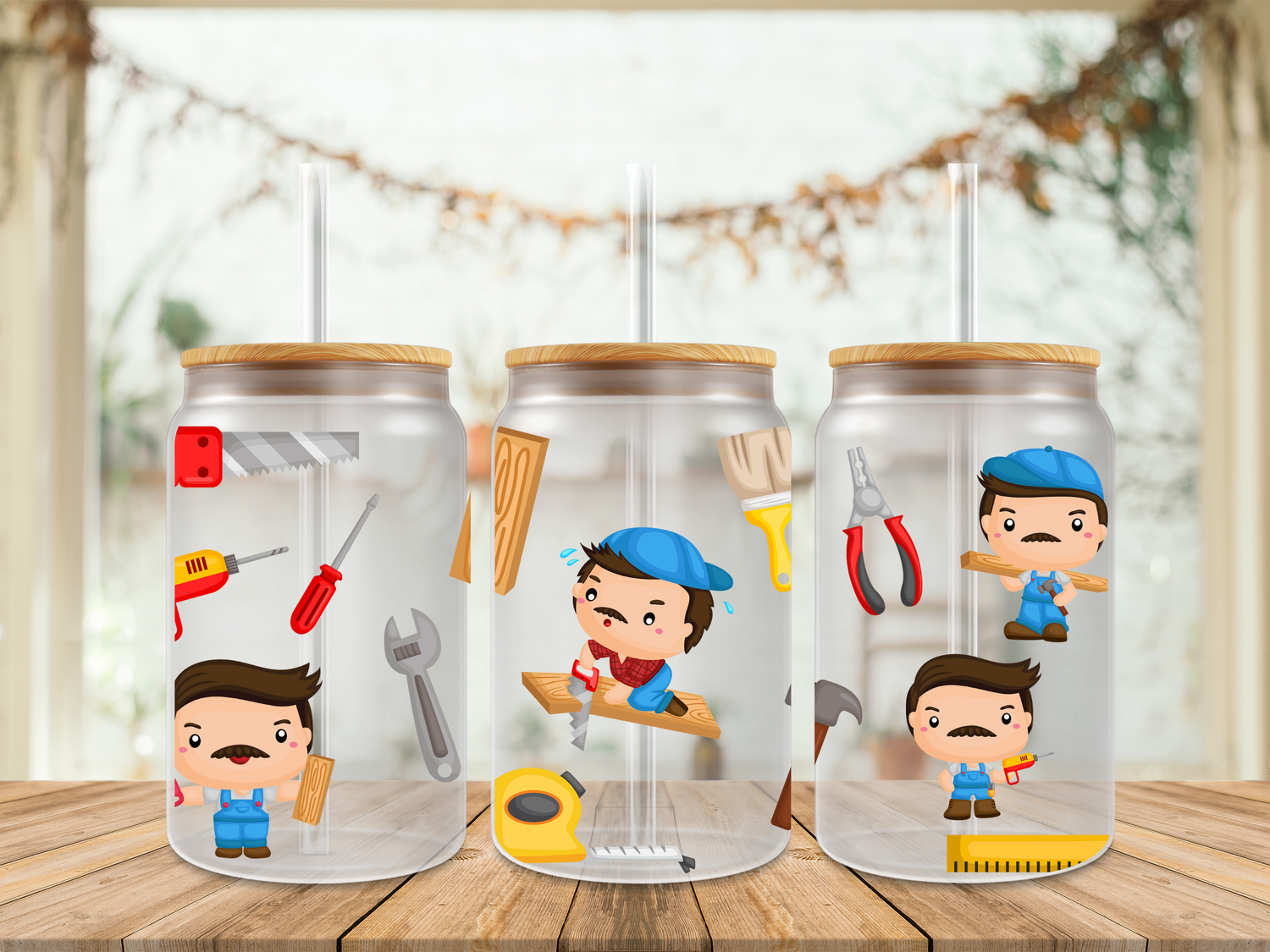 Double Sided Animated Carpenter