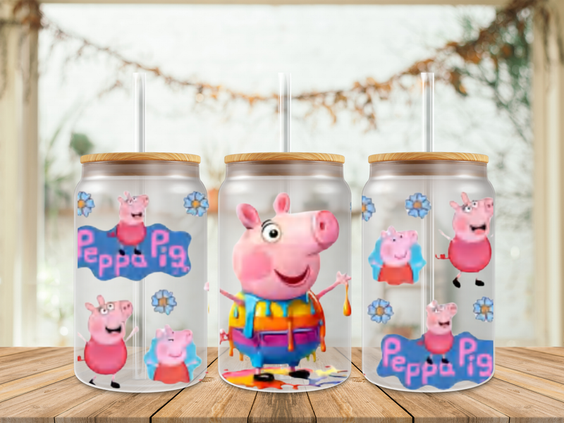 Double Sided Peppa Pig Colour Drip