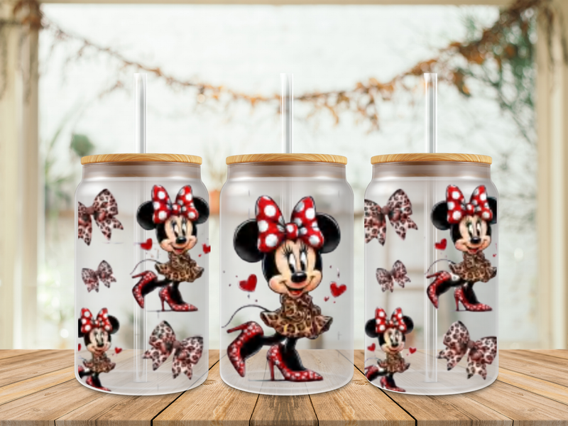 Double Sided Minnie Mouse Red Heels