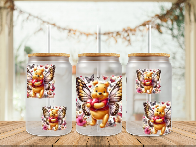 Double Sided Winnie The Pooh Butterfly