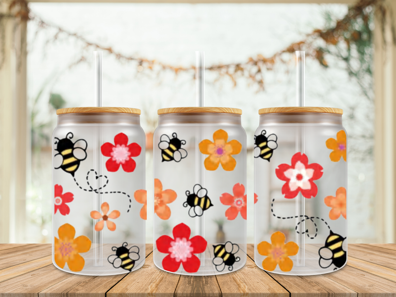 Double Sided Bee &amp; Flowers