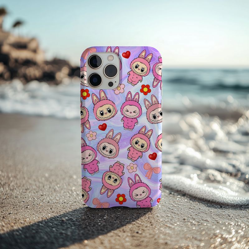 Labubu Pink Purple Phone Case