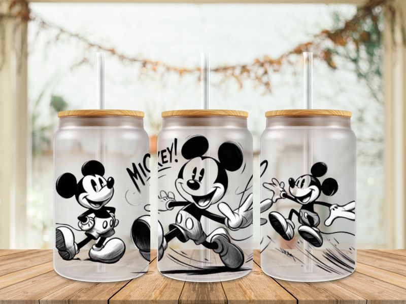 Double Sided Mickey Black &amp; White