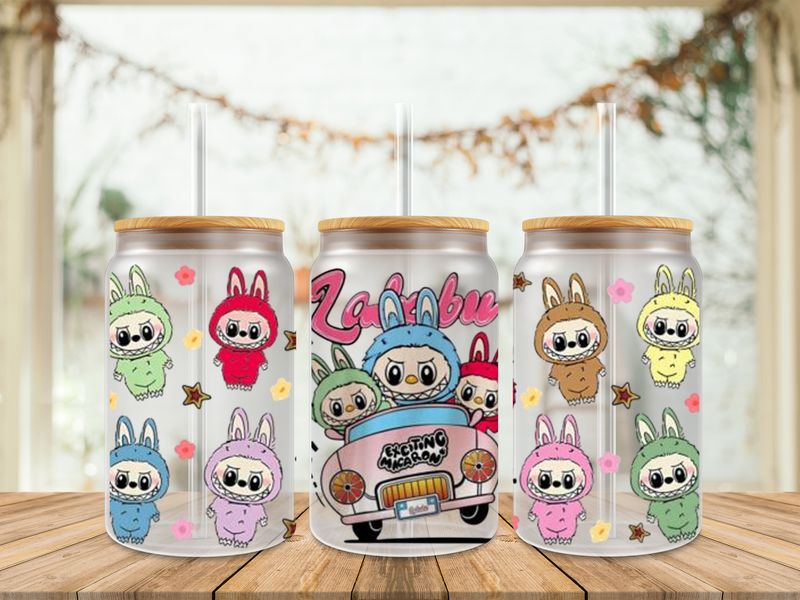 Double Sided Labubu Exciting Macaron