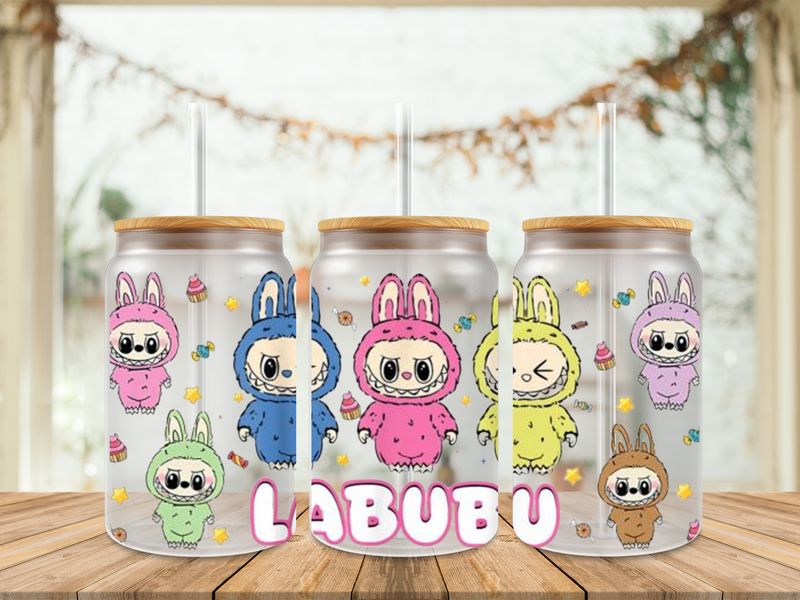 Double Sided Labubu White Words