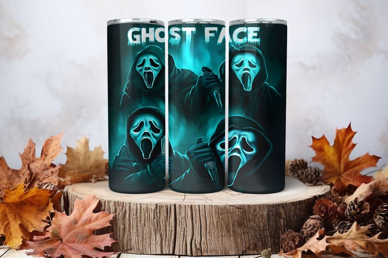 20oz Sublimation Tumbler Wrap Print - Scary #3