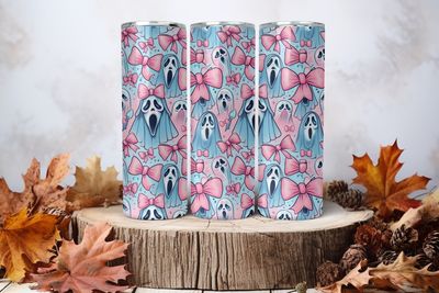 20oz Sublimation Tumbler Wrap Print - Scary #4
