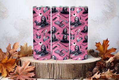 20oz Sublimation Tumbler Wrap Print - Scary #14
