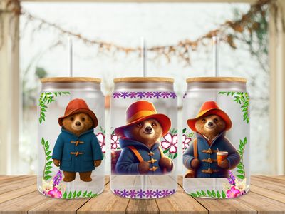 16oz Sublimation Tumbler Wrap Print - Paddington 2