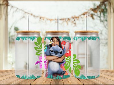 16oz Sublimation Tumbler Wrap Print - Lilo &amp; Stitch New