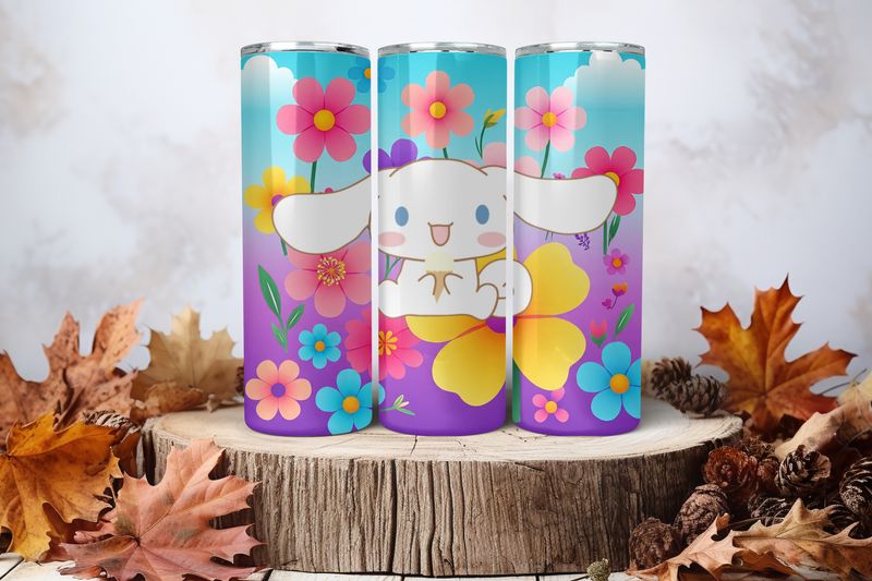 20oz Skinny Sublimation Tumbler Wrap Print - Cinnamon