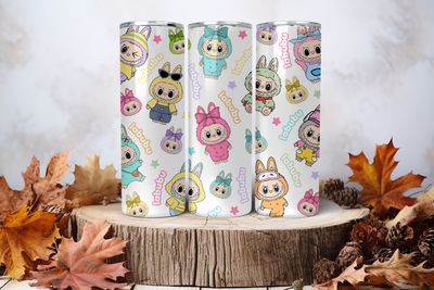 20oz Sublimation Tumbler Wrap Print - Labubu #10