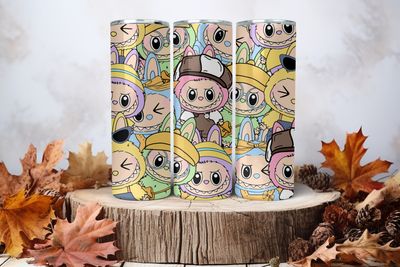 20oz Sublimation Tumbler Wrap Print - Labubu #11