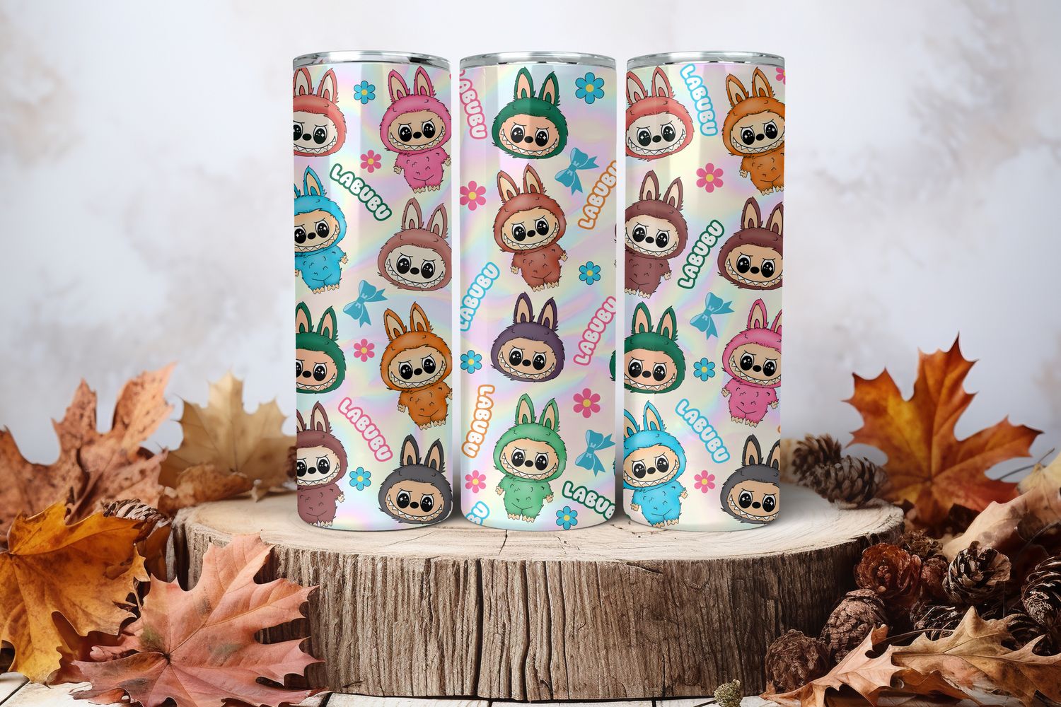 20oz Sublimation Tumbler Wrap Print - Labubu #17