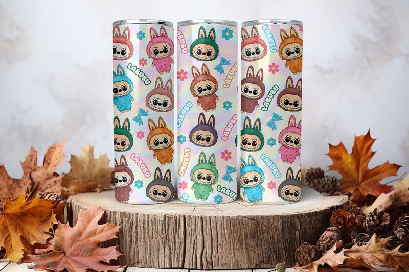 20oz Sublimation Tumbler Wrap Print - Labubu #17
