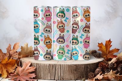 20oz Sublimation Tumbler Wrap Print - Labubu #17