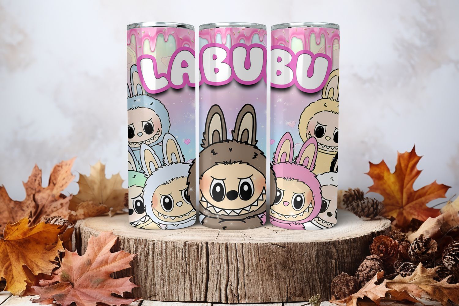 20oz Sublimation Tumbler Wrap Print - Labubu #20