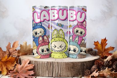 20oz Sublimation Tumbler Wrap Print - Labubu #26
