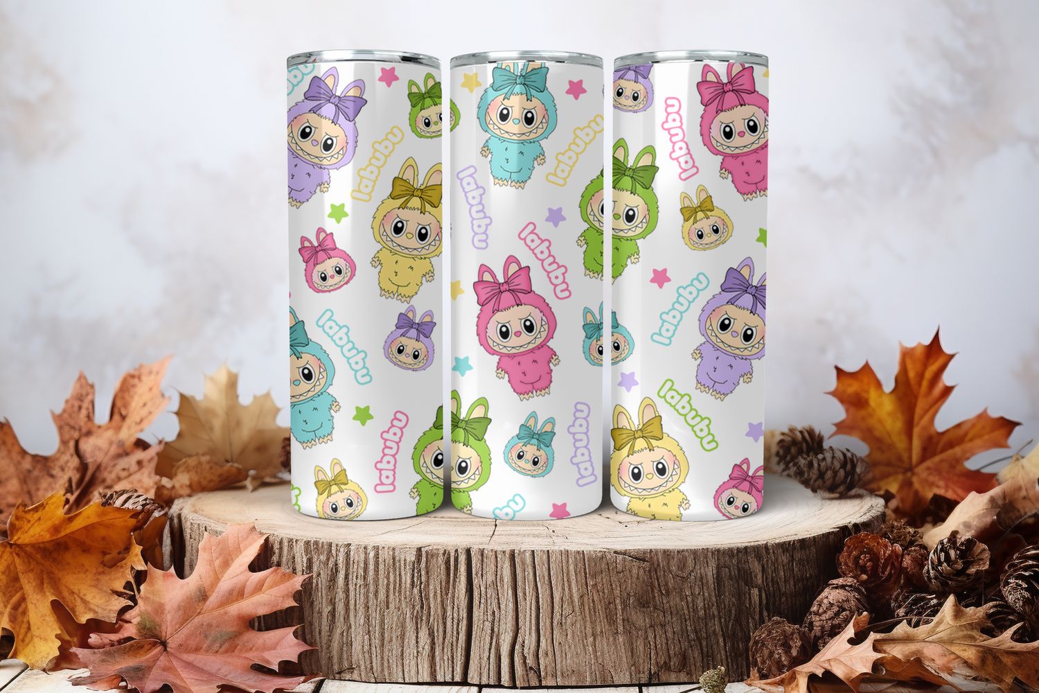 20oz Sublimation Tumbler Wrap Print - Labubu #16