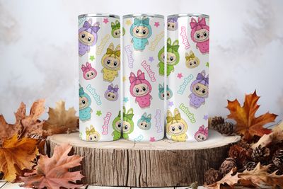 20oz Sublimation Tumbler Wrap Print - Labubu #16