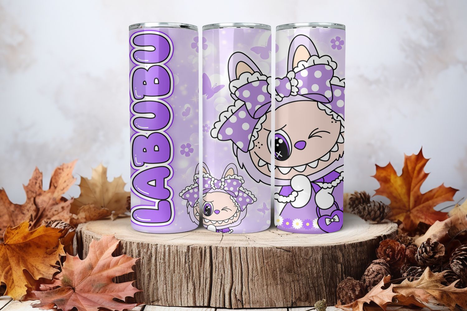 20oz Sublimation Tumbler Wrap Print - Labubu #23