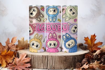 20oz Sublimation Tumbler Wrap Print - Labubu #28