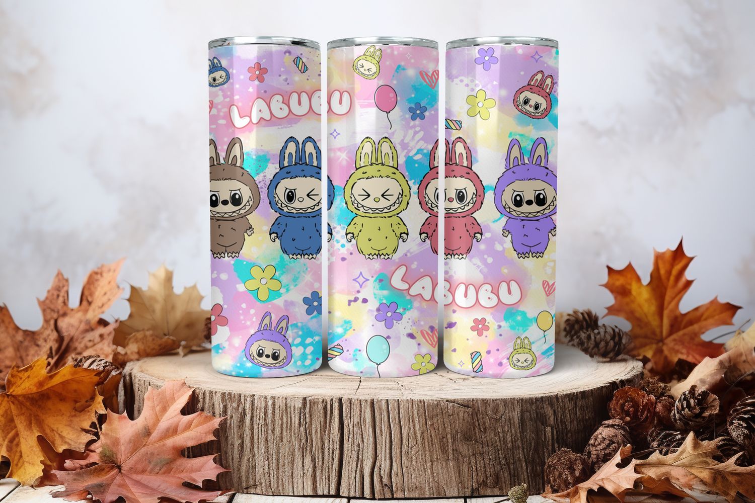 20oz Sublimation Tumbler Wrap Print - Labubu #38