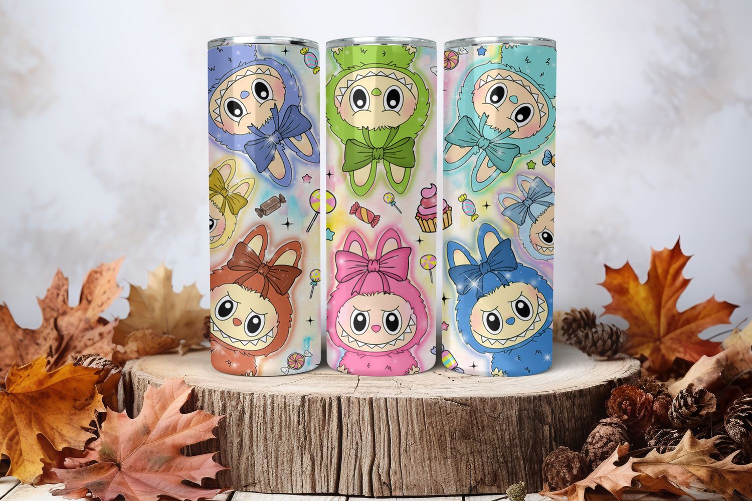 20oz Sublimation Tumbler Wrap Print - Labubu #42